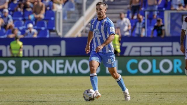 Ramón Enríquez, en un partido con el Málaga CF