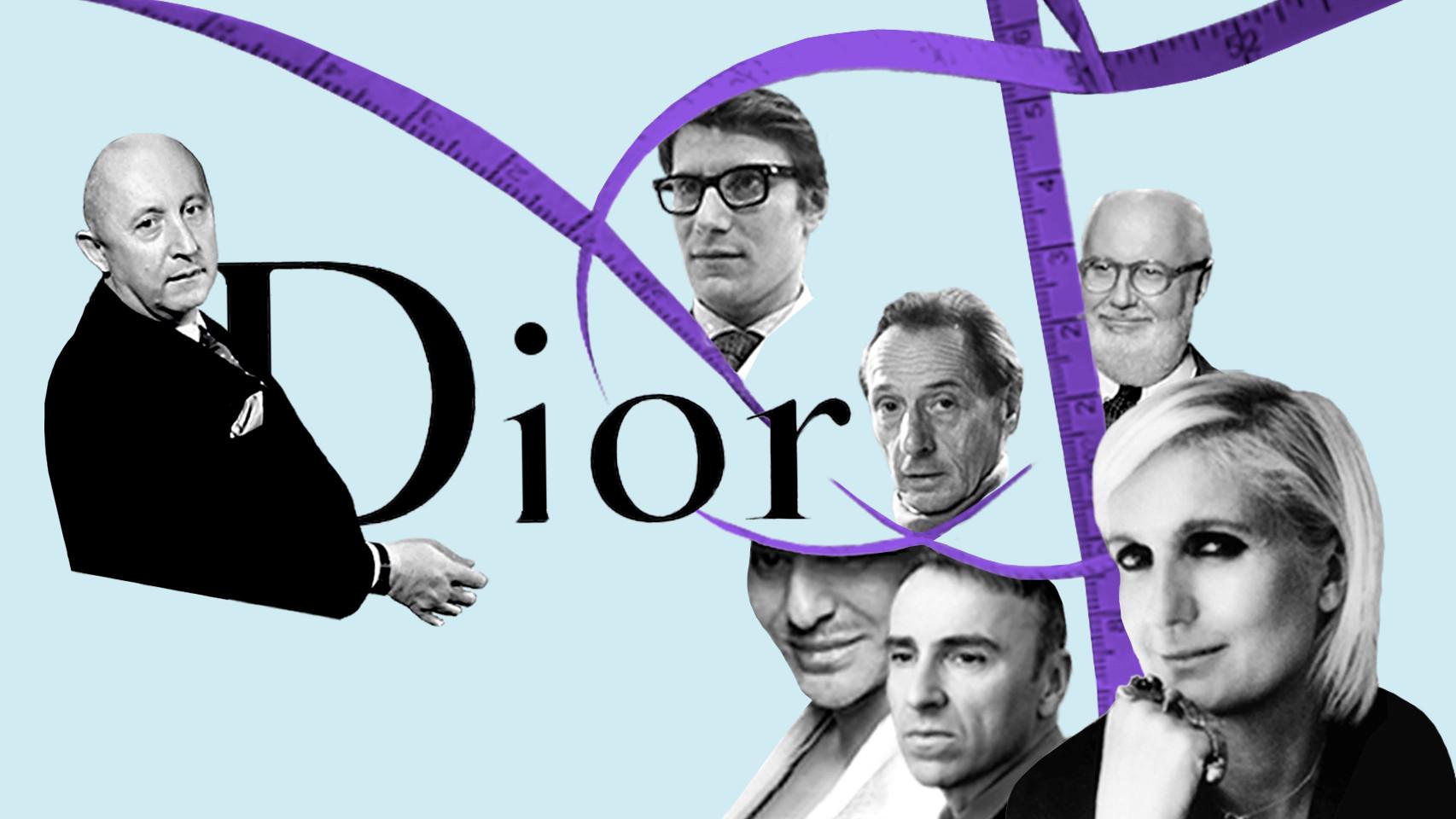 Todos los diseñadores que han pasado por la historia de la 'Maison Dior'.