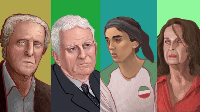 Albert Solà, Paolo Vasile, Elnaz Rekabi y Carla Antonelli.