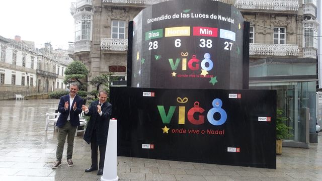 Activación de la cuenta atrás para el encendido de las luces en Vigo.