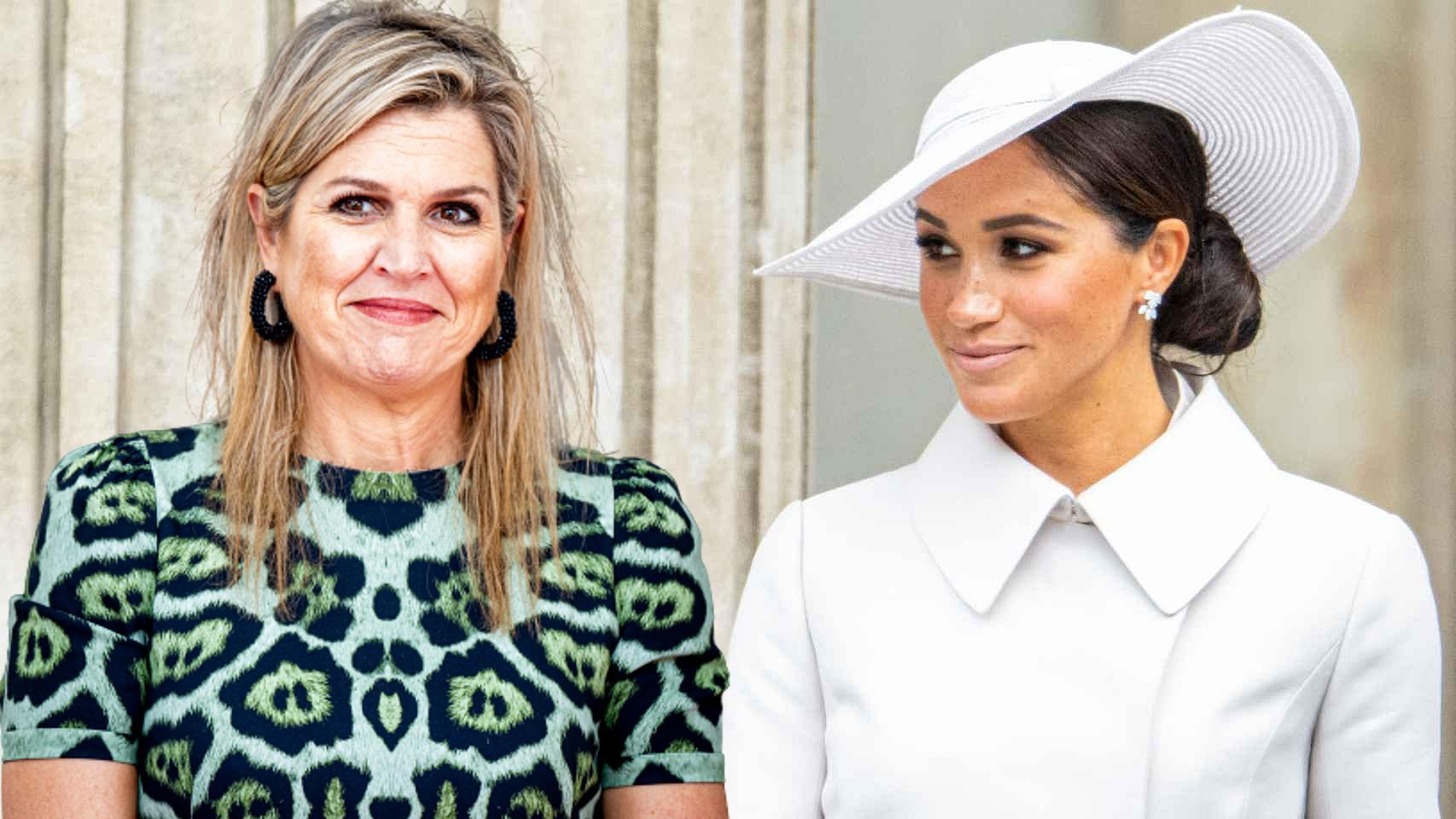 Máxima de Holanda y Meghan Markle.