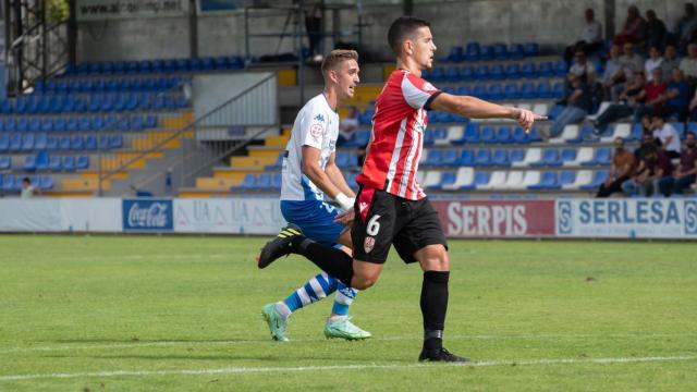 Un instante del partido del Eldense.