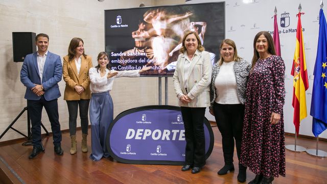 Presentación de Sandra Sánchez como ‘Embajadora del Deporte en Castilla-La Mancha’. Foto: JCCM.