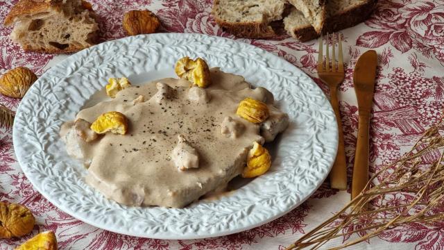 Cerdo con salsa de castañas, descubre los sabores del otoño en un plato