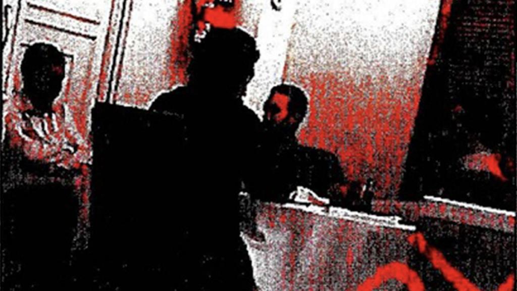 De izq. a dch.: Joan Canadell, Roger Vilaseca, David Ollé y Miquel Montero de Quadras, en la imagen de su reunión obtenida por la Guardia Civil