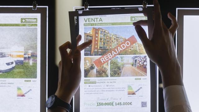 Una oferta en el salón inmobiliario celebrado en Valencia esta semana.