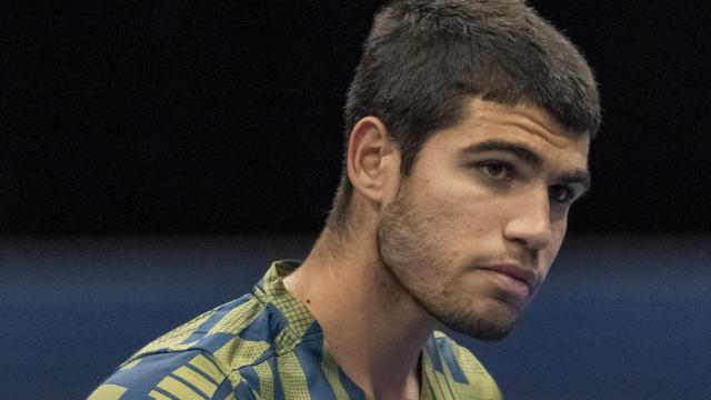 Carlos Alcaraz, en el Torneo de Basilea 2022