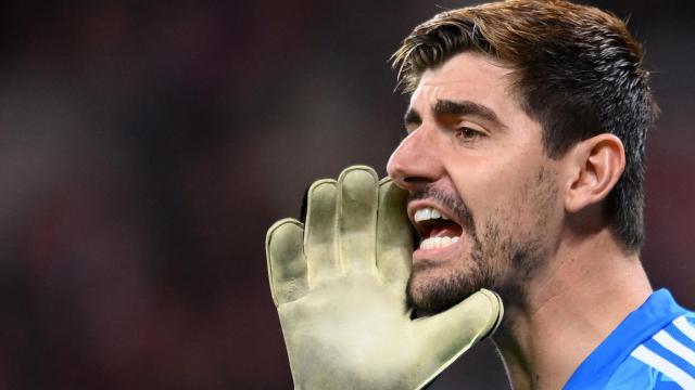 Thibaut Courtois, en un partido del Real Madrid de la temporada 2022/2023