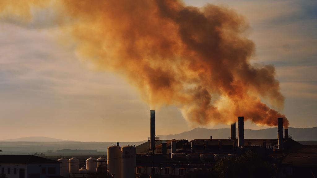 Humo de una central termoeléctrica.