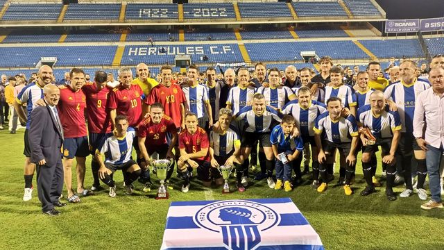 Imagen del partido del centenario.