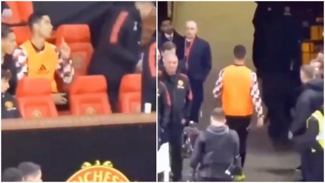Cristiano Ronaldo se negó a jugar: el vídeo de la polémica con Ten Hag