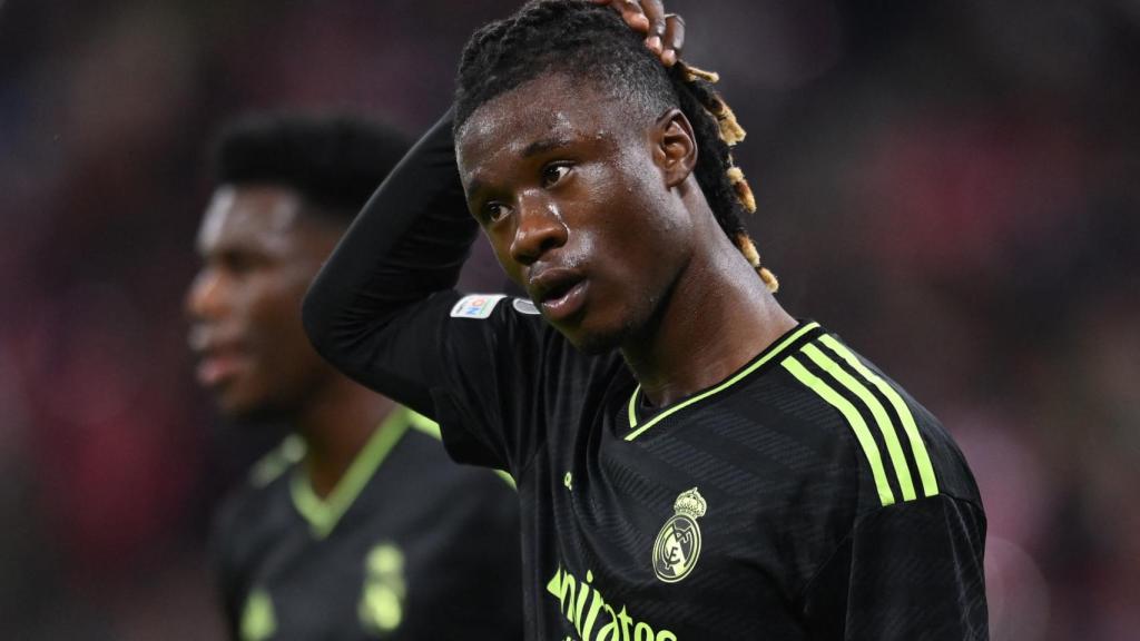 Eduardo Camavinga, en un partido de Champions.