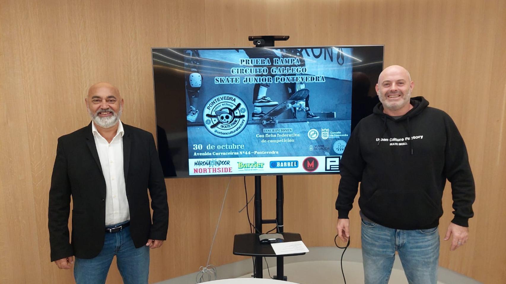 Presentación del Campeonato Gallego de Skate en Pontevedra.
