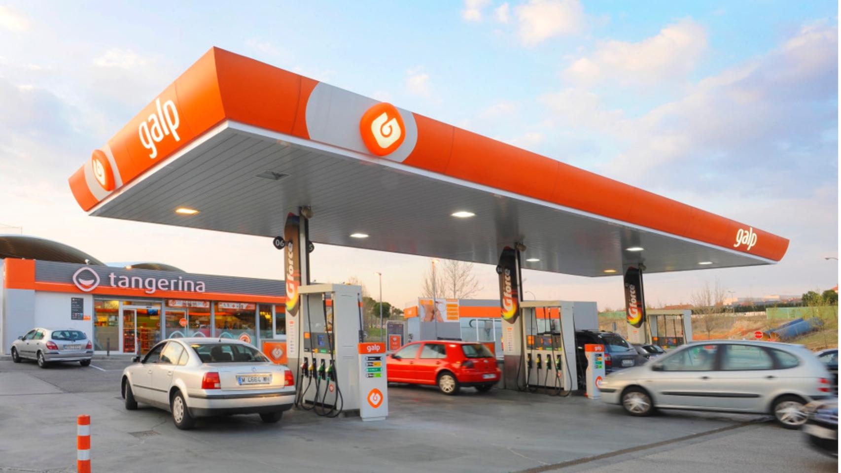 Gasolinera de Galp. Imagen de archivo
