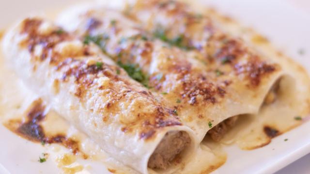 Receta de canelones con trufa negra.