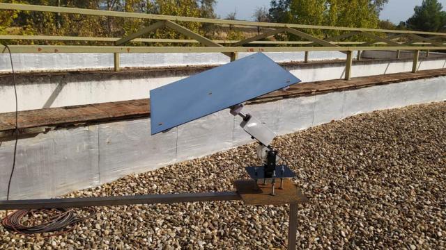 Heliostato instalado en la Universidad de Córdoba