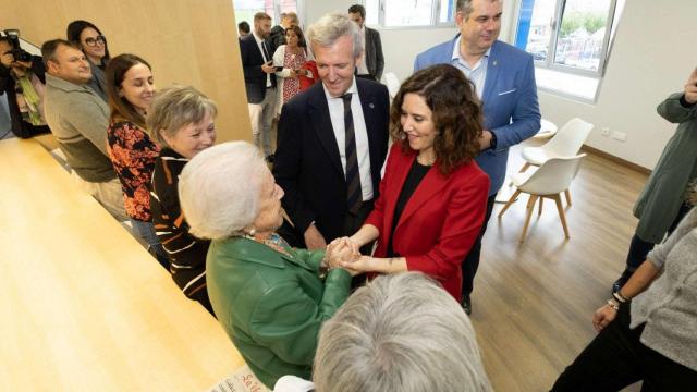 Isabel Díaz Ayuso y Alfonso Rueda en Ordes