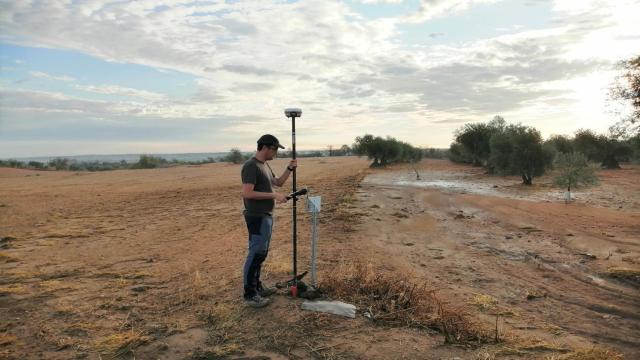 Uno de los ingenieros que han participado en el estudio del Instituto Geográfico Nacional.
