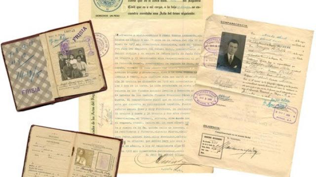 Pasaportes españoles de emigrados a América.