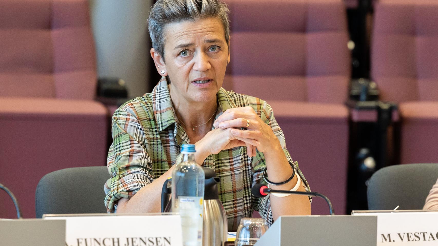 La vicepresidenta de la Comisión y responsable de Competencia, Margrethe Vestager, en un acto reciente