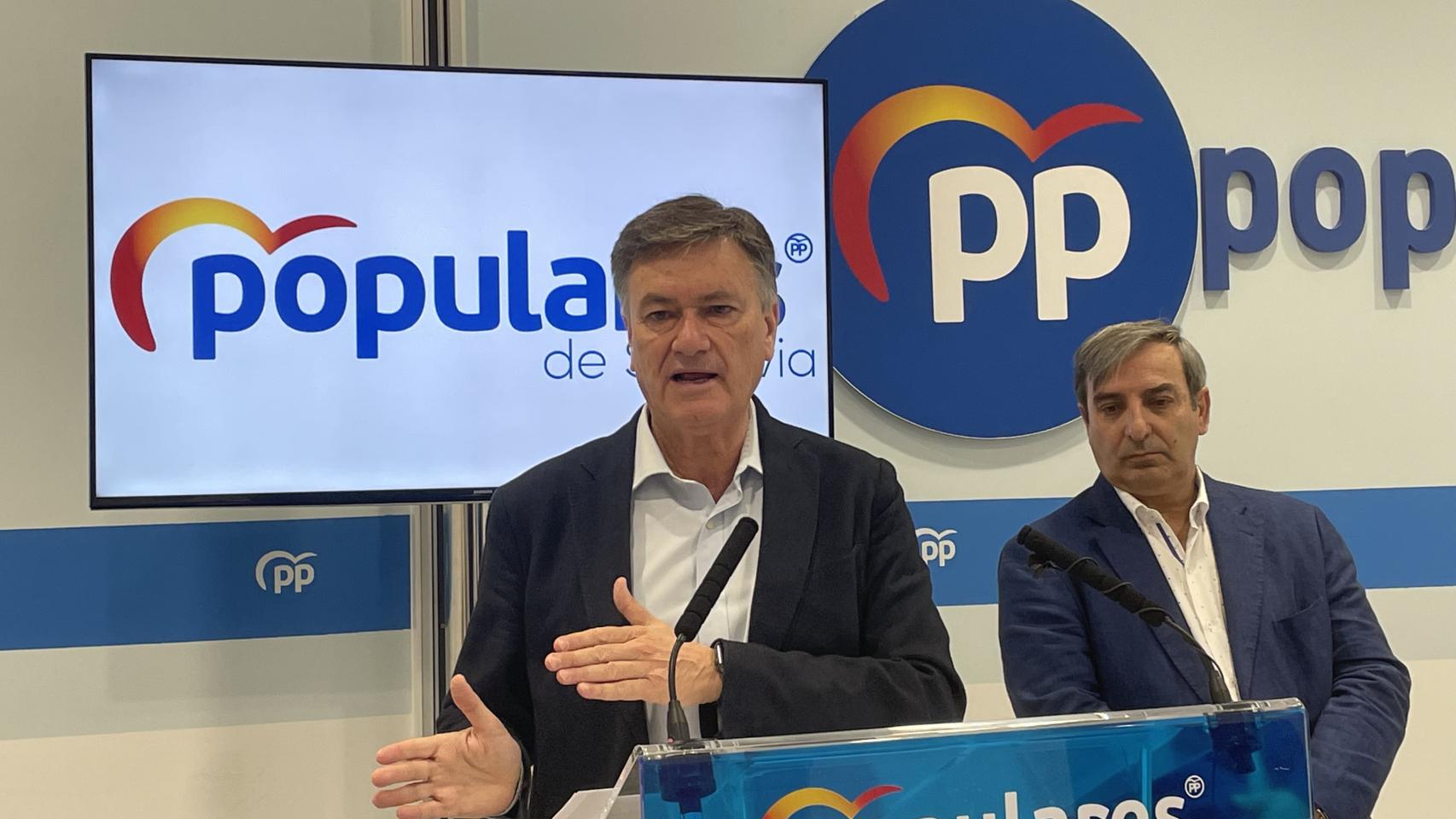 El secretario general del PP de Castilla y León, Francisco Vázquez, en Segovia