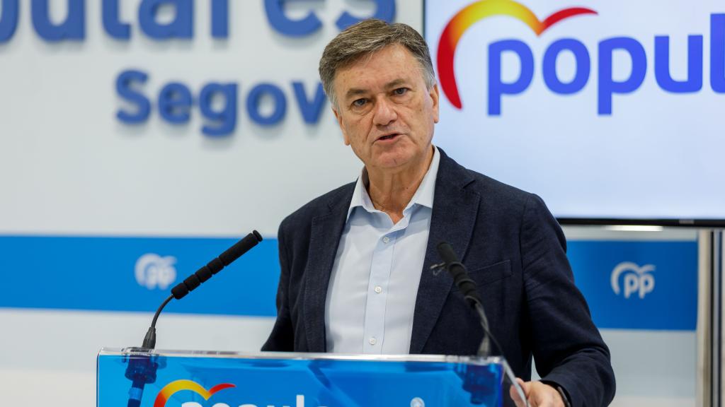 El secretario autonómico del Partido Popular de Castilla y León, Francisco Vázquez, en Segovia