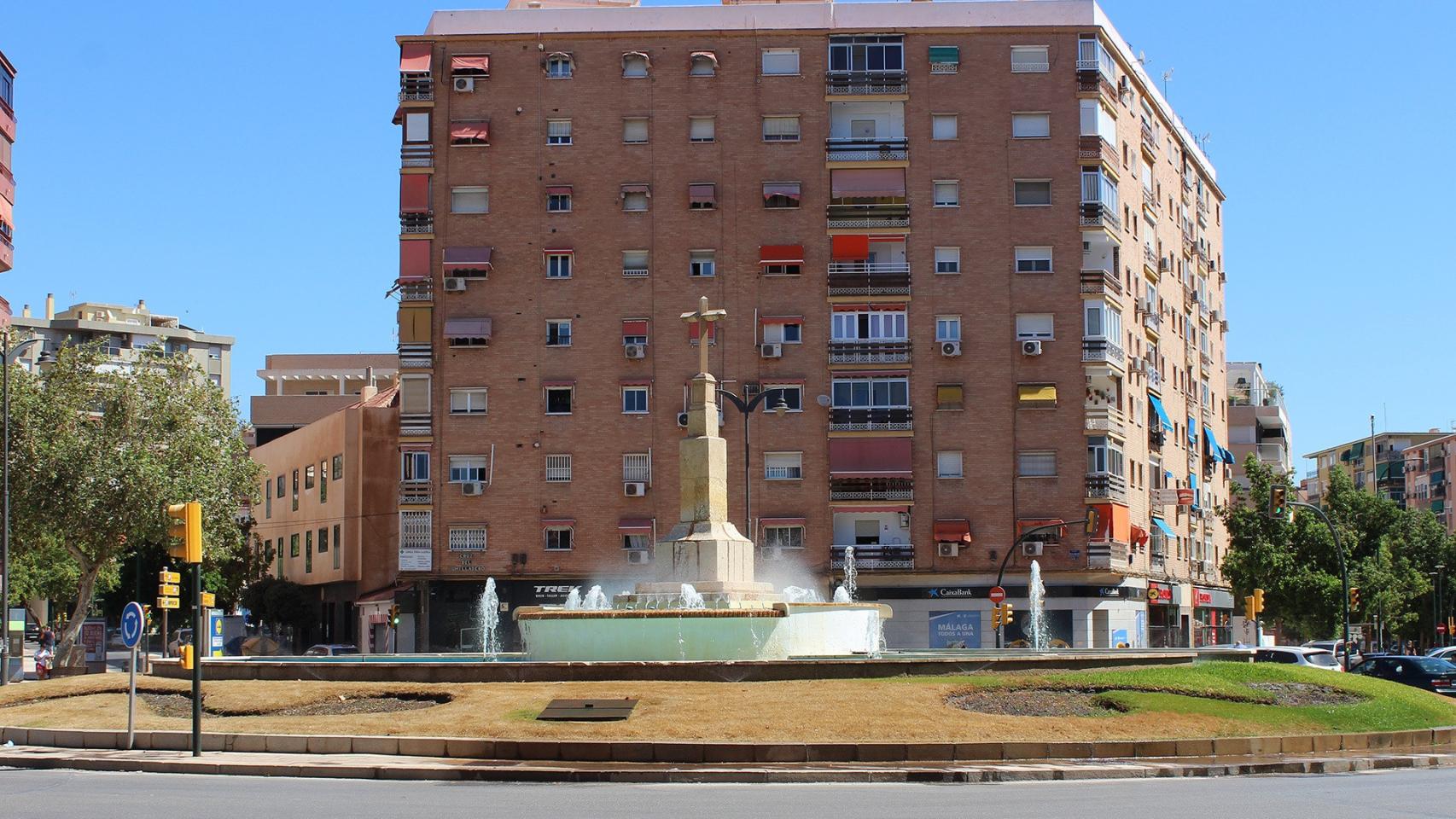 La plaza de Cruz del Humilladero con su hermosa protagonista.