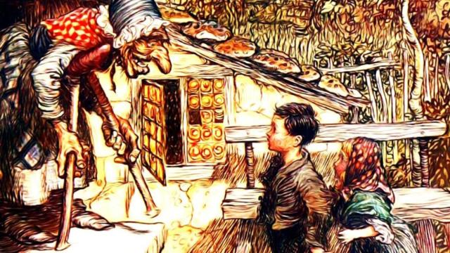 Ilustración de Arthur Rackham en 'Hansel y Gretel, brujería y canibalismo para niños'