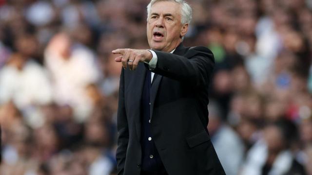 Carlo Ancelotti, durante el partido.