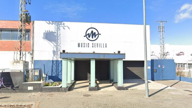 Exterior de la Sala Music de Sevilla en enero de 2022.