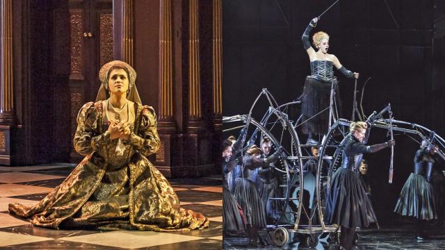 Imágenes de 'Anna Bolena' y 'Roberto Devereux'. Fotos: Alan Humerose y Bill Cooper