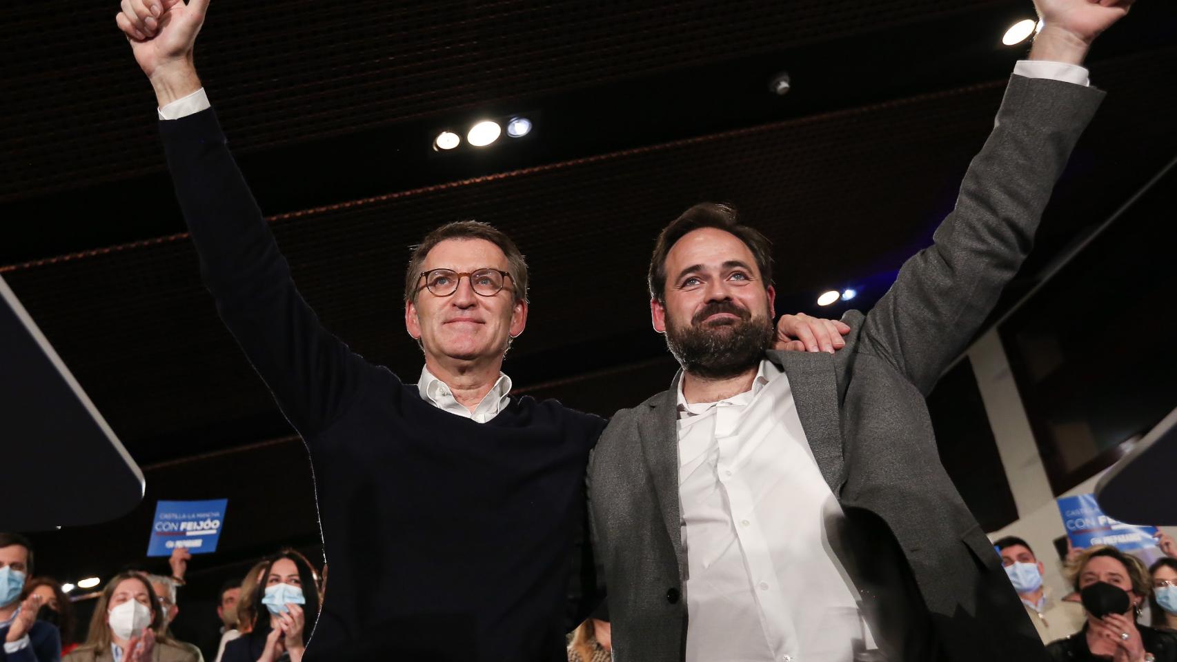 Paco Núñez y Alberto Núñez Feijóo, en una imagen de este año en Toledo. Foto: Óscar Huertas