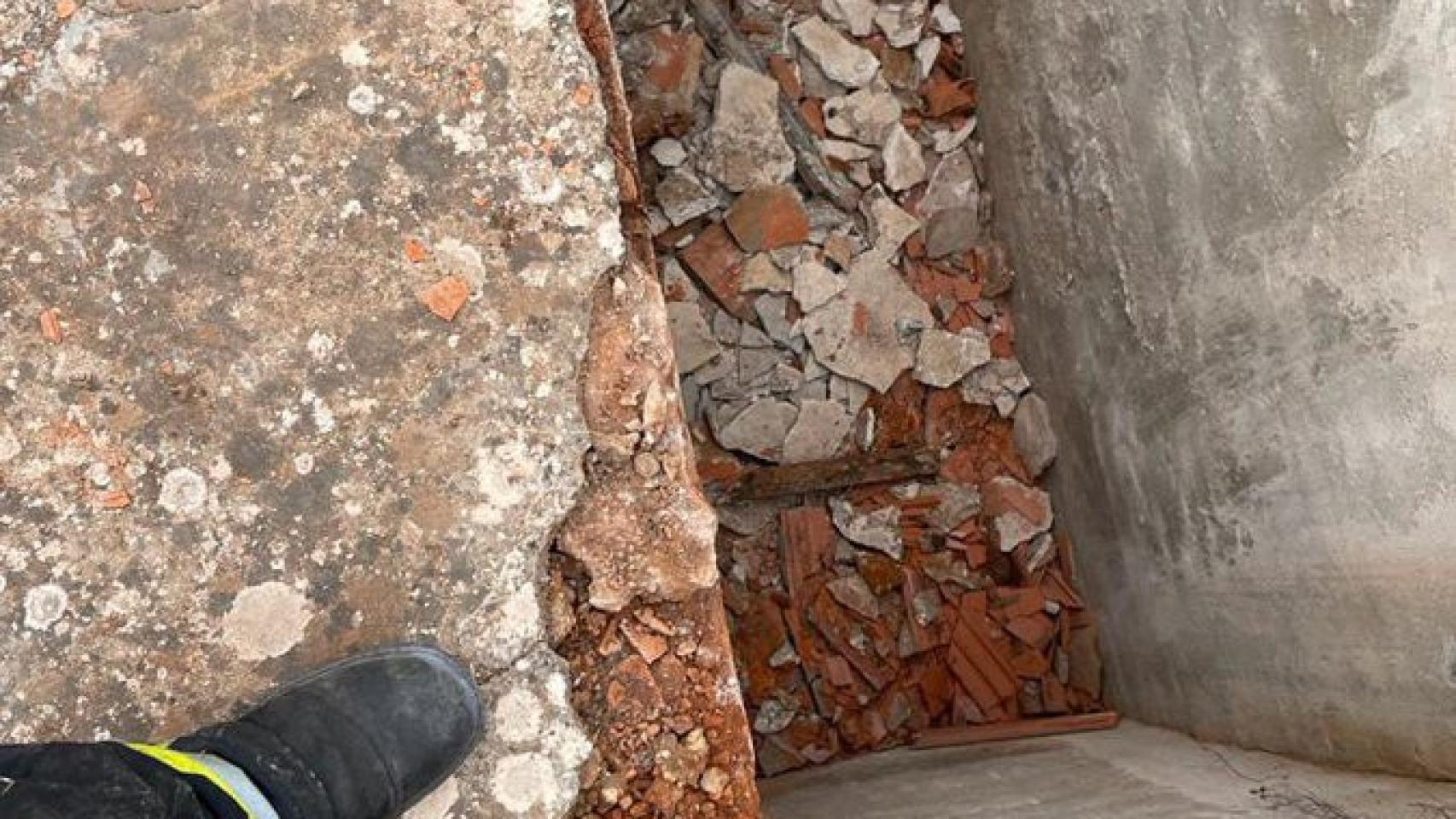 Imagen del lugar del suceso. Fotos: Twitter SCIS Ciudad Real