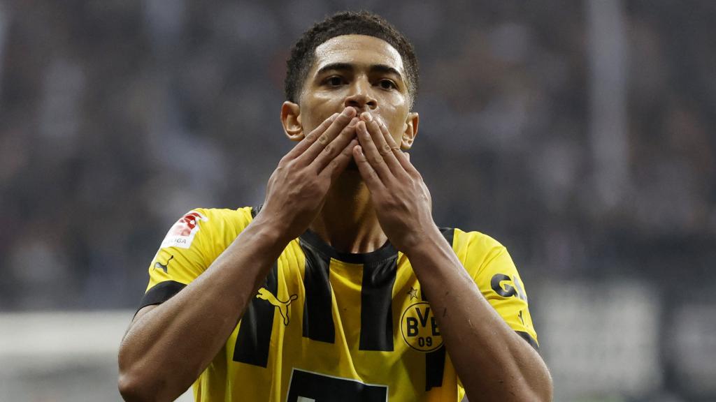 Jude Bellingham, celebrando un gol con el Borussia Dortmund