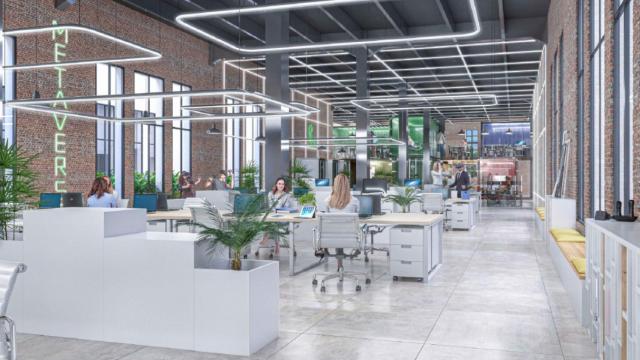 Render de la incubadora en metaverso de Málaga.