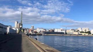 El muelle de Calvo Sotelo de A Coruña.