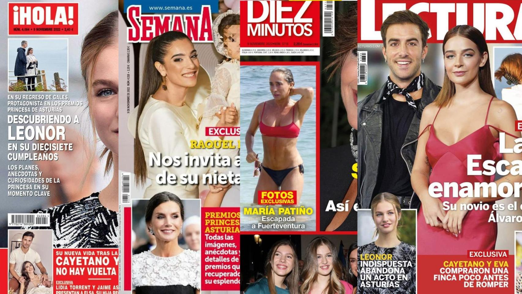 Portadas de las revistas del corazón.