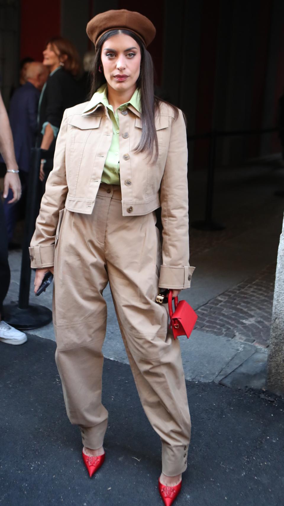 La 'influencer' en la Semana de la Moda de Milán.