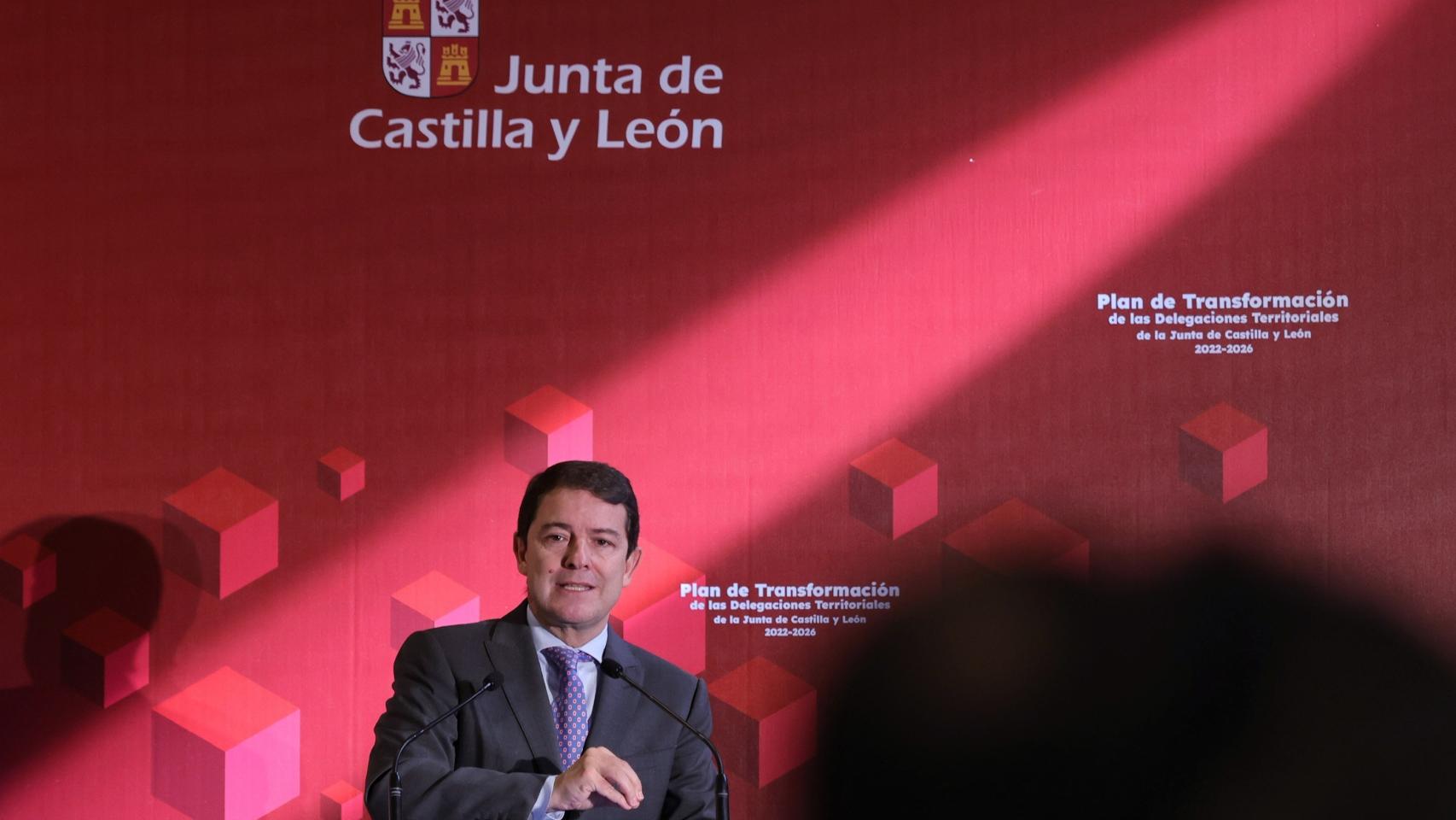 Mañueco en la presentación Plan de Transformación Delegaciones Territoriales