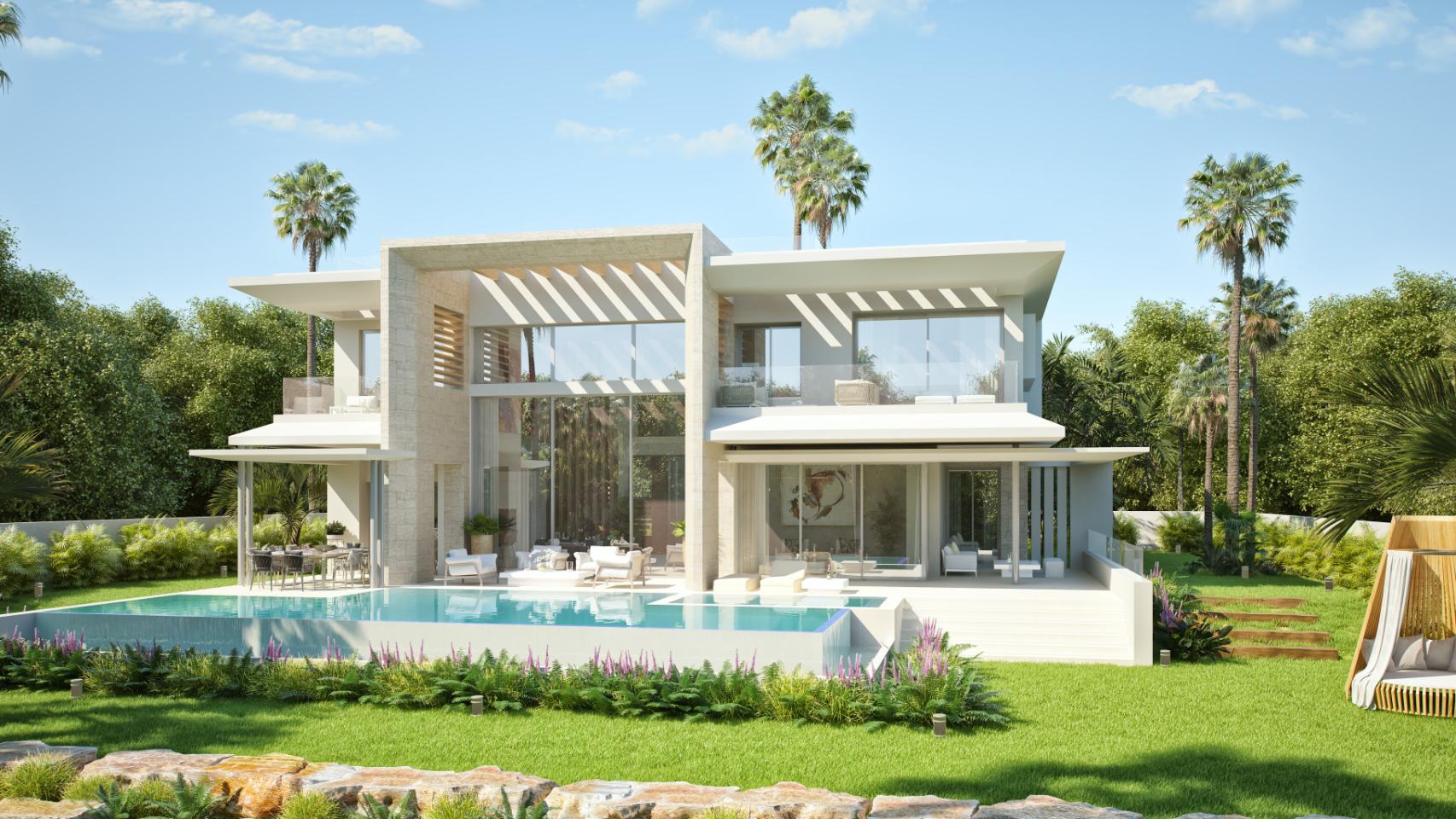 Diseño de la Villa Van Gogh, en Marbella.