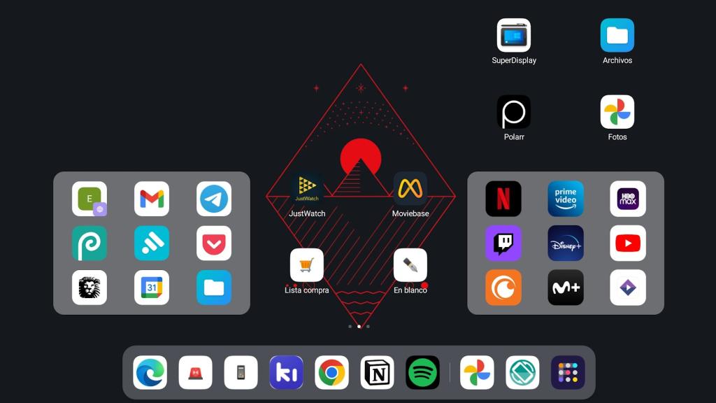 Launcher  con Folder Widget