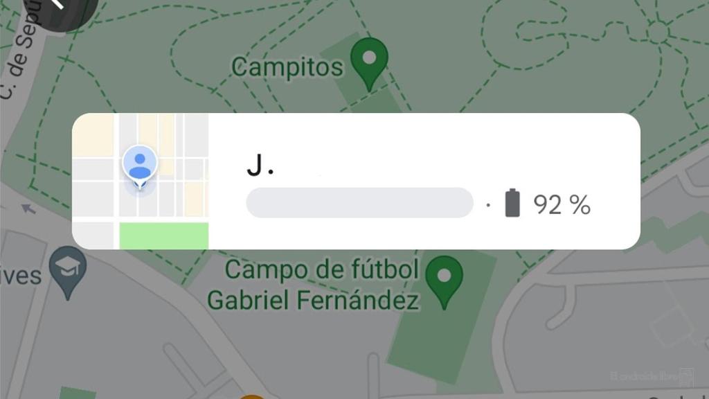Ubicación compartida en Google Maps