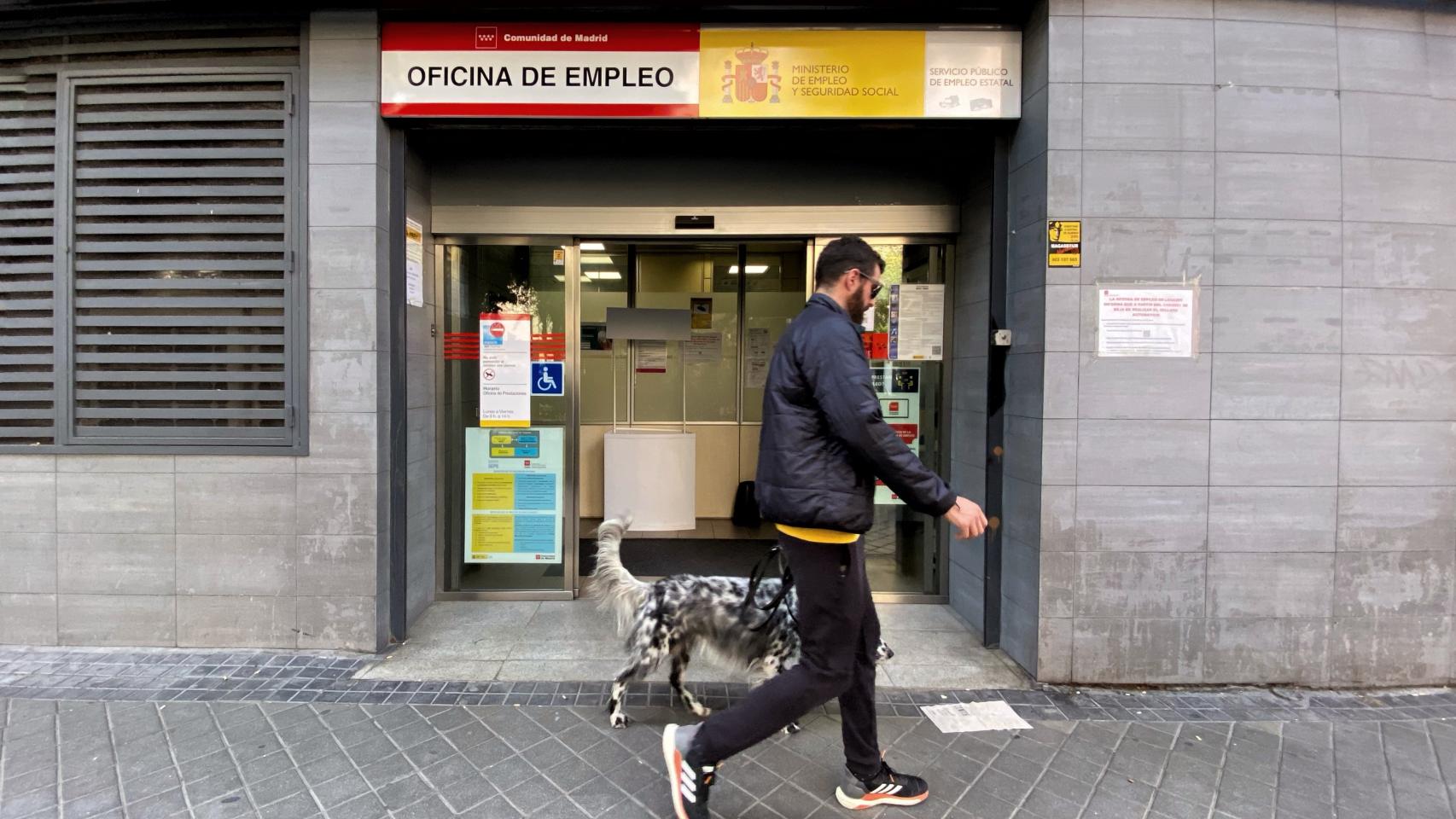 Una oficina de empleo, en Madrid.
