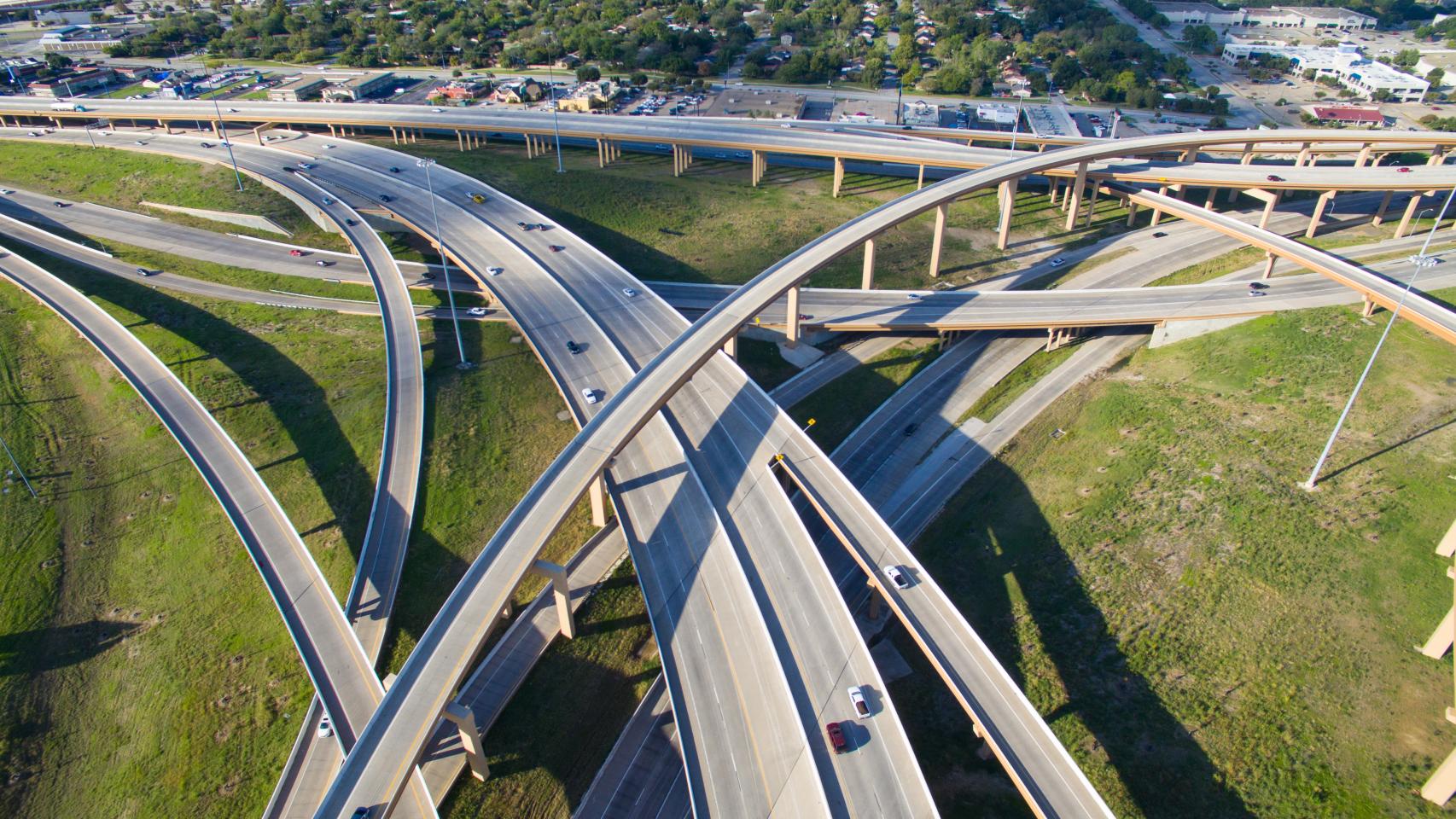 Autopista NTE en Texas (Estados Unidos).