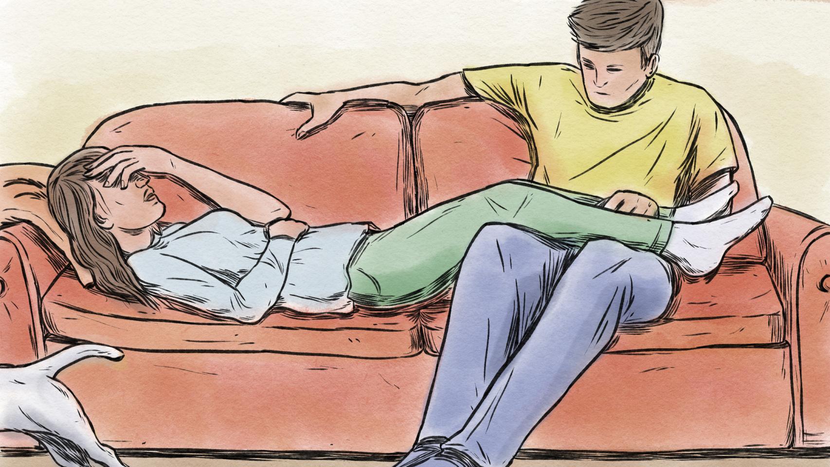 Una pareja y un peligro doméstico