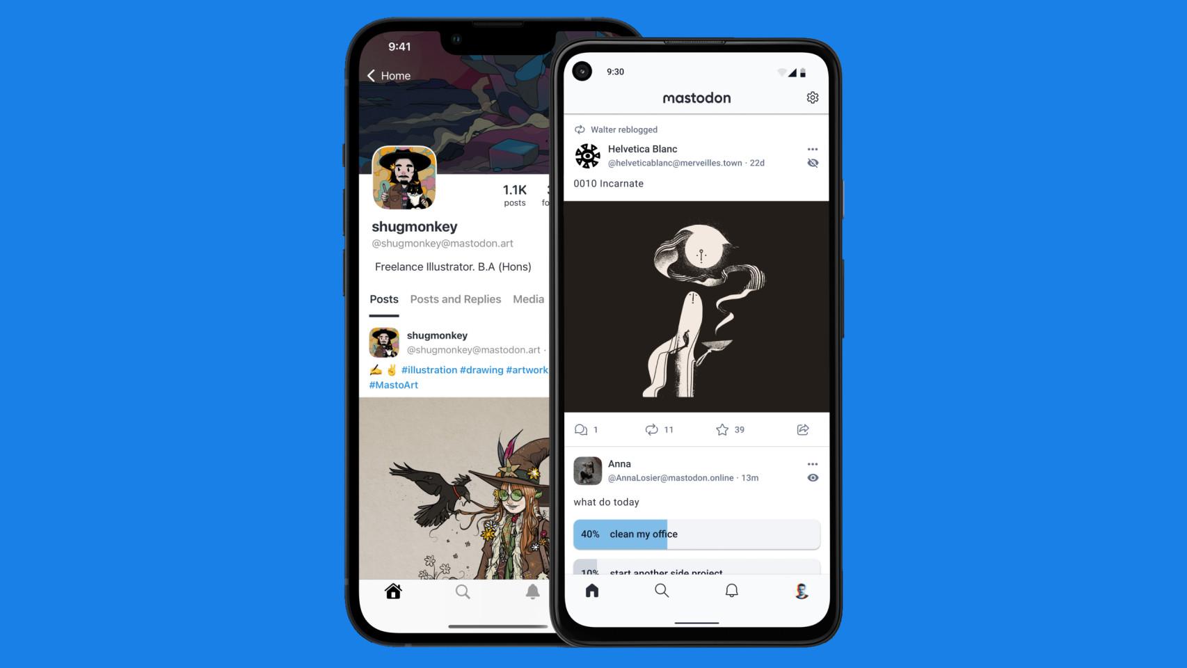 Capturas de pantalla de Mastodon