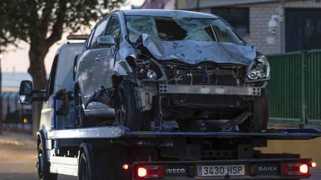El coche involucrado en el atropello de Torrejón de Ardoz.