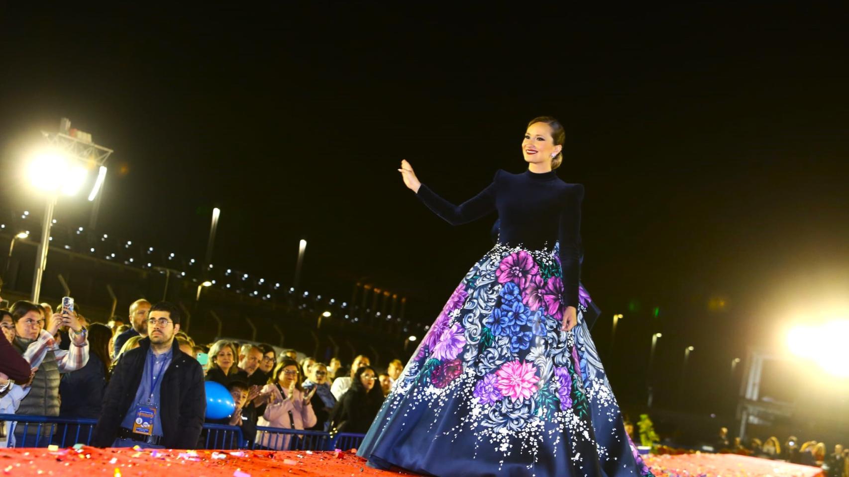 Marina Niceto, en la pasarela de la gala del puerto.