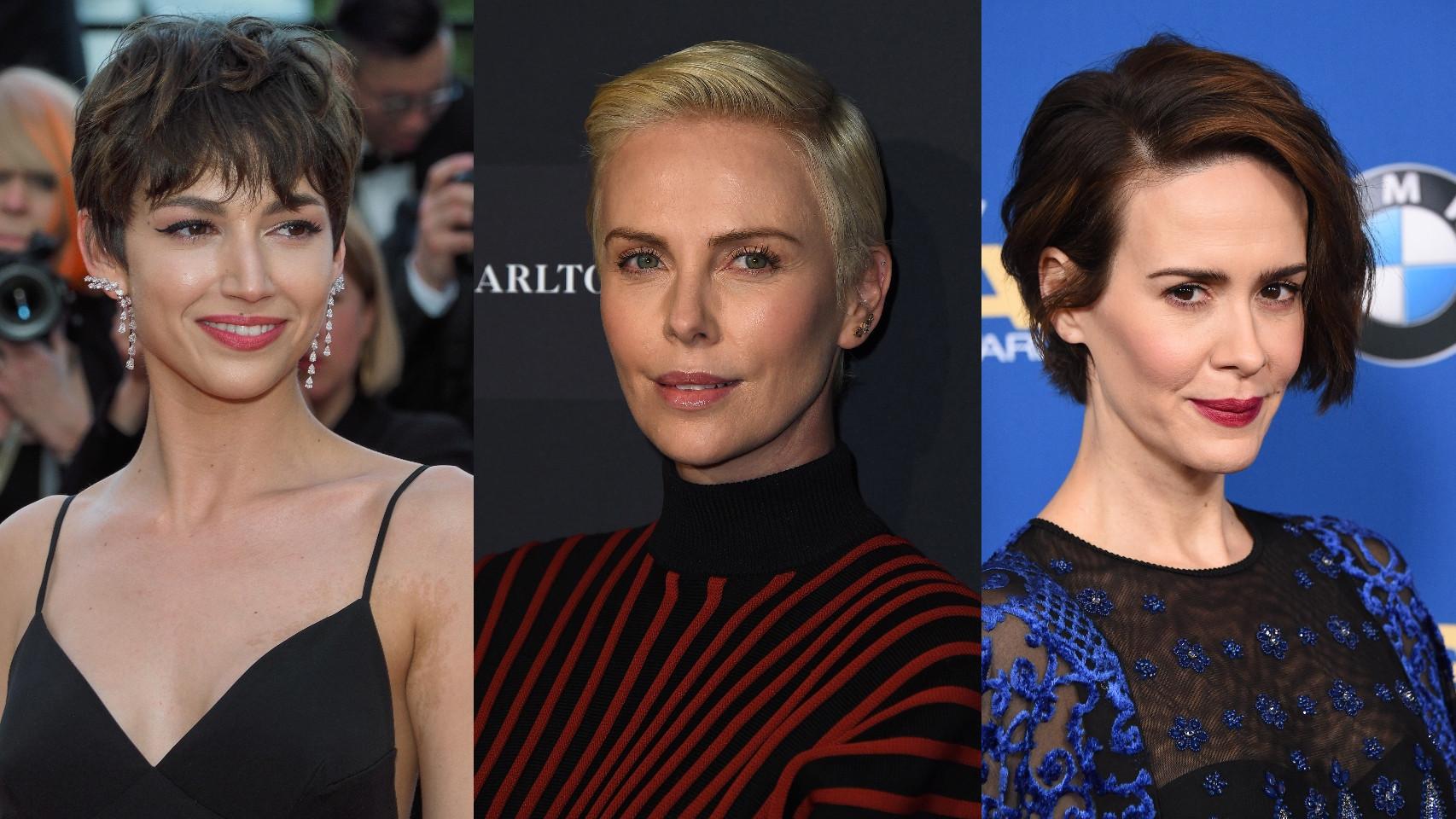 De izquierda a derecha, Ursula Corberó, Charlize Theron y Sarah Paulson