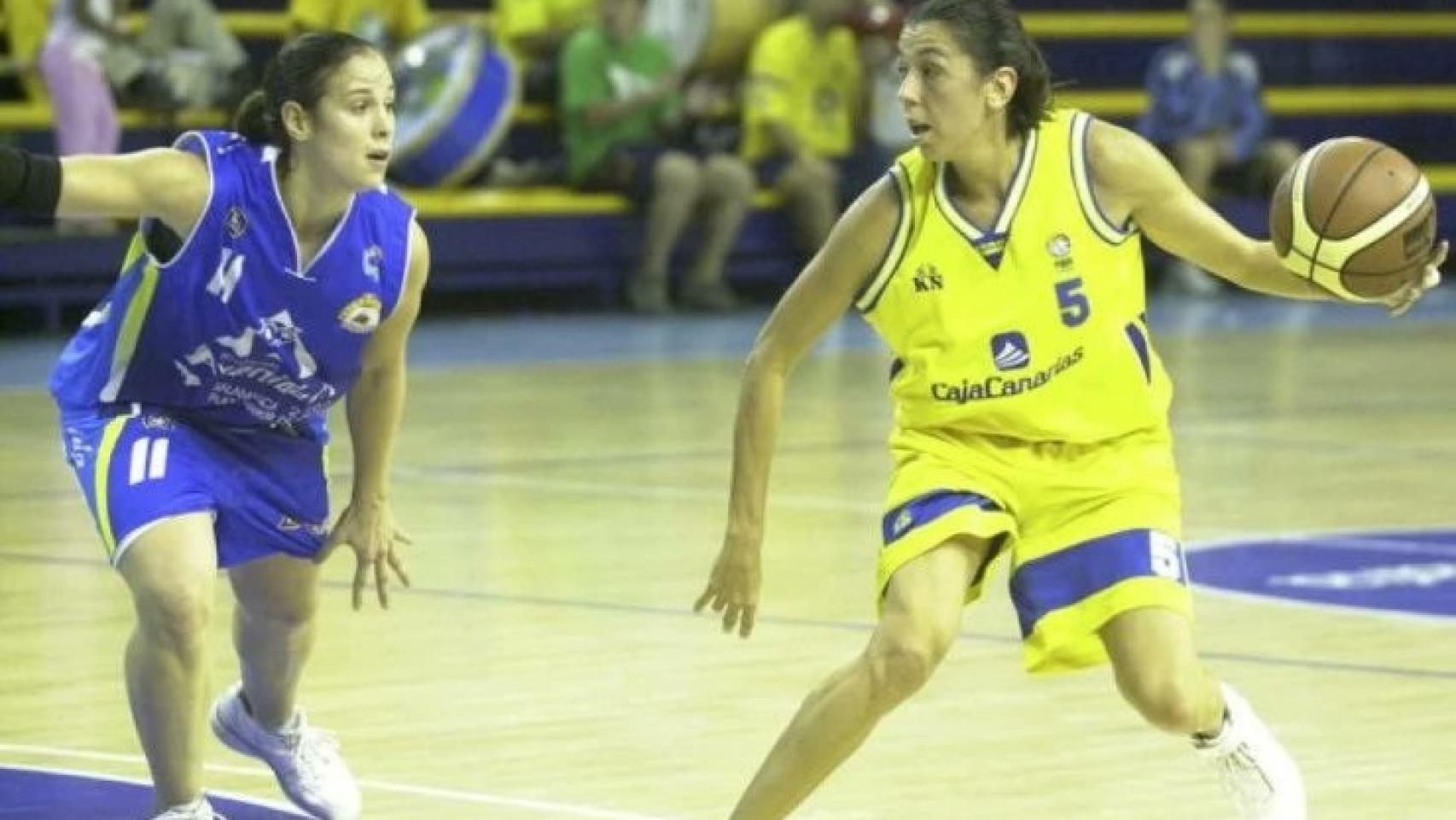 Pilar Valero, en un partido.